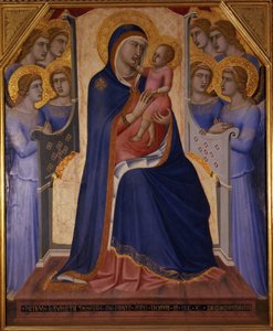 Madonna és az angyalokkal trónoló gyermek, 1340 alkotó: Pietro Lorenzetti