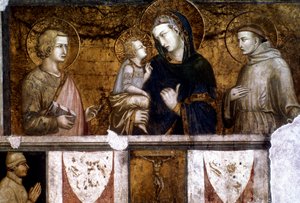 Madonna és gyermek Szent Ferenc és Szent János evangélista között, 1320-as évek