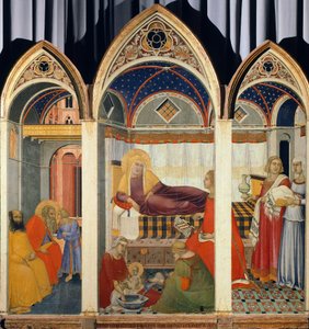 Szűz születése, Pietro Lorenzetti (kb. 1280-1348) alkotó: Pietro Lorenzetti