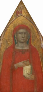 Szent Mária Magdolna angyallal [bal oldali panel], valószínűleg 1340. alkotó: Pietro Lorenzetti