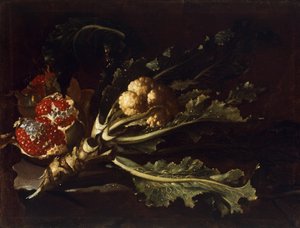Karfiol és gránátalma alkotó: Pietro Paolo Bonzi