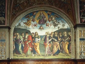 Szentatya prófétákkal és szibillákkal alkotó: Pietro Perugino
