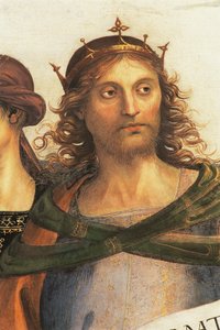 Salamon, részlet a Szentatyától prófétákkal és szibillákkal alkotó: Pietro Perugino
