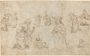 A Pásztorok imádata alkotó: Pietro Perugino