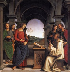 Szent Bernát látomása alkotó: Pietro Perugino