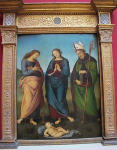 A gyermek imádása alkotó: Pietro Perugino