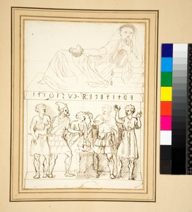 Etruszk hamvas urna (toll) alkotó: Pietro Santi Bartoli