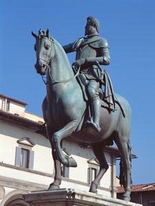 Ferdinando I de Medici emlékműve, Piazza della SS Annunziata, Firenze, 1602-2008 körül (bronz)