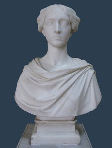 Tatyana Stroganova grófnő arcképe mellszobra, 1853 alkotó: Pietro Tenerani