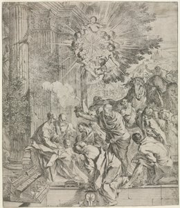 Mágusok imádása, 1636-1638. alkotó: Pietro Testa