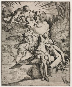Ábrahám áldozata, kb. 1645-50. alkotó: Pietro Testa