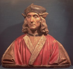 Henrik VII, 1509-11 (festett terrakotta) alkotó: Pietro Torrigiano