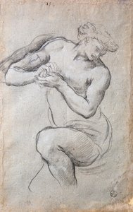 Férfialak, Study for Bacchus in the Age of Silver freskó