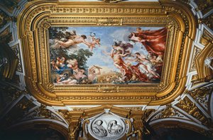 Vénusz, bolygók freskóciklusa, Pietro da Cortona (1596-1669), freskó, Pitti-palota, Vénusz bolygószoba, Firenze