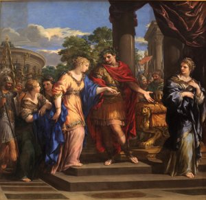 Cézár megadja Kleopátrának Egyiptom trónját, 1637 körül (olaj, vászon) alkotó: Pietro da Cortona