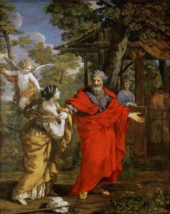 Hagar visszatérése – Pietro da Cortona (1596-1669). Olaj, vászon, kb 1637. Mérete: 124x99,5 cm. Művészettörténeti Múzeum, Vienne alkotó: Pietro da Cortona
