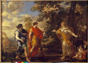 Vénusz mint vadász megjelenik Pierre de Cortona Enee festményén (Pietro Berrettini dit Pietro da Cortona (1596-1669). 17. század V. 1,27x1,76 m alkotó: Pietro da Cortona
