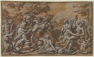 Bacchanal, 1600-as évek. alkotó: Pietro da Cortona