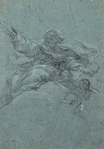 Az Atyaisten tanulmányozása alkotó: Pietro da Cortona