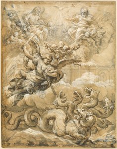 A Szentháromság és Szent Mihály legyőzi a sárkányt alkotó: Pietro da Cortona