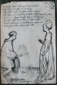 Szerelmi duett, XV. század, 1925 alkotó: Antonio Pisanello
