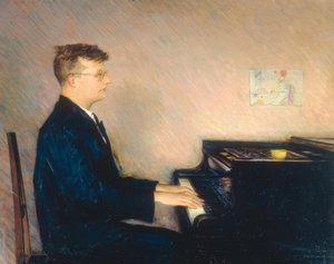 Dimitrij Schostakowitsch zeneszerző portréja
