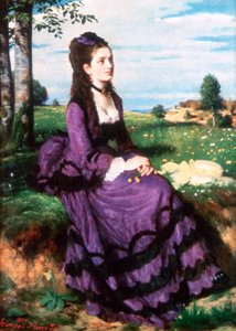 Lila ruhás hölgy, 1874