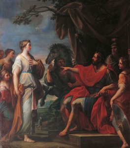 Clelia Porsena előtt, Placido Costanzi (1702-1759), olaj, vászon alkotó: Placido Costanzi