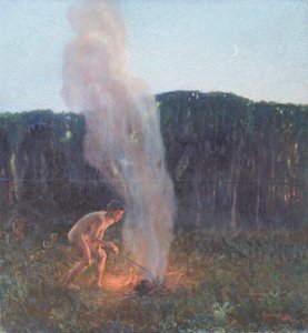 A füstoszlop alkotó: Plinio Nomellini