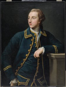 Zöld öltönyös férfi portréja, 1760 körül (olaj, vászon) alkotó: Pompeo Girolamo Batoni