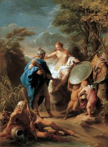 A Vénusz bemutatja Aeneast Vulcan által kovácsolt páncéllal alkotó: Pompeo Girolamo Batoni
