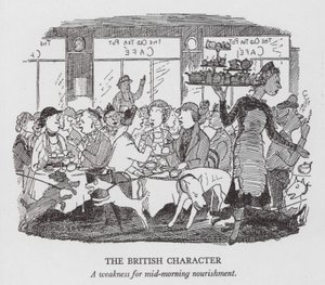 The British Character, A délelőtti táplálkozás gyengesége (litográfia)