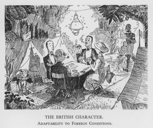 A brit karakter, az idegen körülményekhez való alkalmazkodás (litho)