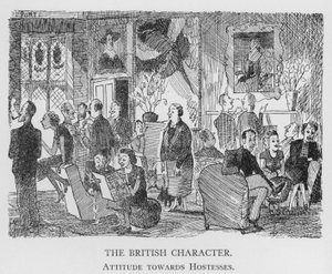 A brit karakter, attitűd a háziasszonyokhoz (litho) alkotó: Pont