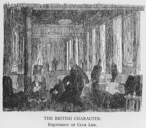 A brit karakter, a klubélet élvezete (litho) alkotó: Pont
