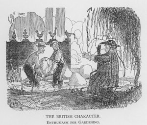 A brit karakter, a kertészkedés lelkesedése (litho) alkotó: Pont