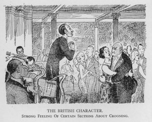 A brit karakter; bizonyos részek erős érzése a crooningról (litho) alkotó: Pont