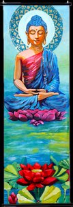 Nyugodt Buddha lótusz