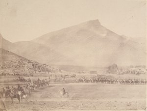 [Indulás Khiva kán vadászsírjához], 1840-60-as évek. alkotó: Possibly by Luigi Pesce.