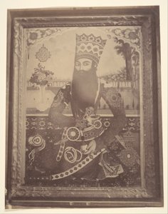 [Fath-Ali Shah, Festmény, amely egykor Hmahhoz tartozott [] Saula, a király nagybátyja.], 1840-60-as évek. alkotó: Possibly by Luigi Pesce.