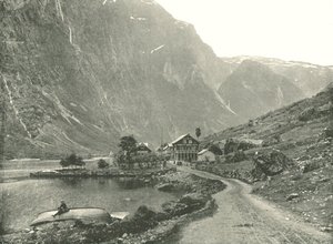 Telefonállomás és szállodák, Gudvangen, Norvégia, 1895.