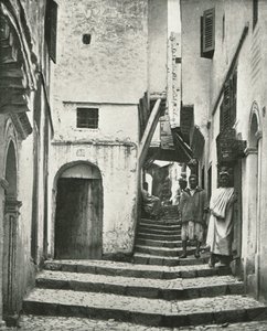 A Rue de la Kasbah, Algír, Algéria, 1895.