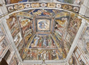 Tizenkét apostol és a diadalmas Krisztus, 1590-1600 alkotó: Pozzo or Pozzi di Puria Brothers Pozzo or Pozzi di Puria Brothers