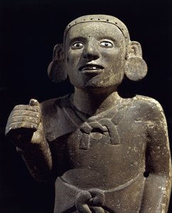 Kolumbusz előtti civilizáció: egy azték pap szobra alkotó: Pre Columbian