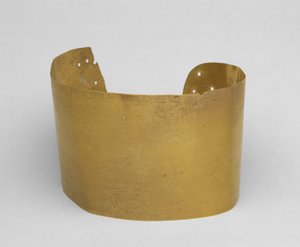 Szalagdísz, dátum nélkül (arany) alkotó: Pre-Columbian Pre-Columbian