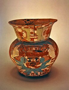 Díszített váza, Teotihuacan kultúra (kerámia) alkotó: Pre-Columbian Pre-Columbian
