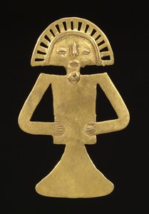 Figurális medál, 700-1000 körül (arany) alkotó: Pre-Columbian Pre-Columbian