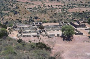 Légi felvétel a városra, késői posztklasszikus időszak alkotó: Pre Columbian