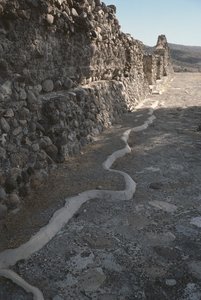 A városfalak maradványai, késői posztklasszikus időszak alkotó: Pre Columbian