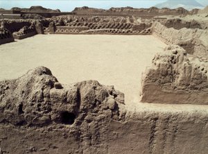 Chimu kultúra: Chanchan prekolumbiánus városának képe, i.sz. 850-1470 alkotó: Pre Columbian Pre Columbian